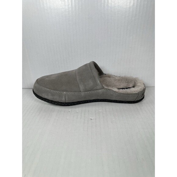 Size 10 SOREL Gray Suede Falcon Ridge II Scuff Slip In Shoes Mens NEW - Picture 4 of 8